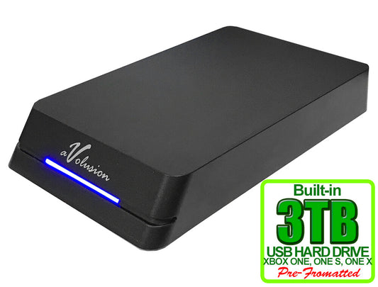 Avolusion 3TB HDDGear Pro External USB 3.0 Gaming Hard Drive for XBOX ONE X, S
