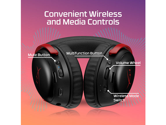 HyperX Cloud III S Wireless Black-Red Gaming Headset (Instant Pair!)
