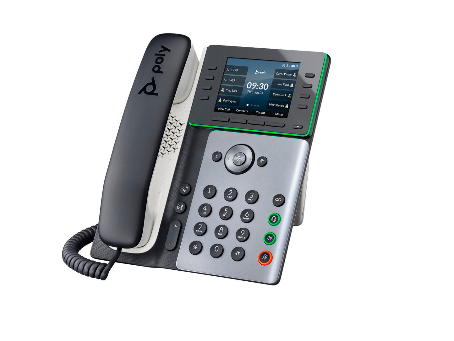Poly Edge E300 IP Phone and PoE-enabled