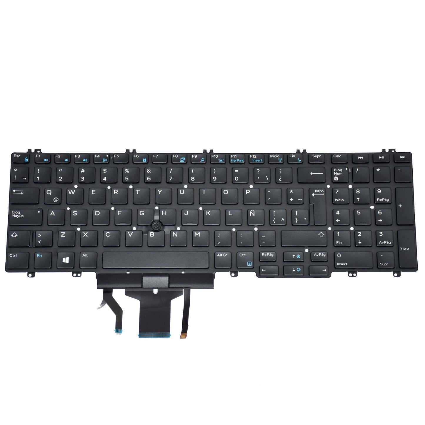Dell Precision 7530 7730 Backlit Keyboard Spanish Latin Black NSK-EQ0BC XCKYD