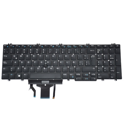 Dell Precision 7530 7730 Backlit Keyboard Spanish Latin Black NSK-EQ0BC XCKYD