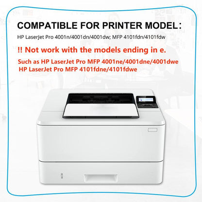 [WITH CHIP] 4 PCSTONER W1480A Compatible for HP LaserJet Pro 4001n 4001dn