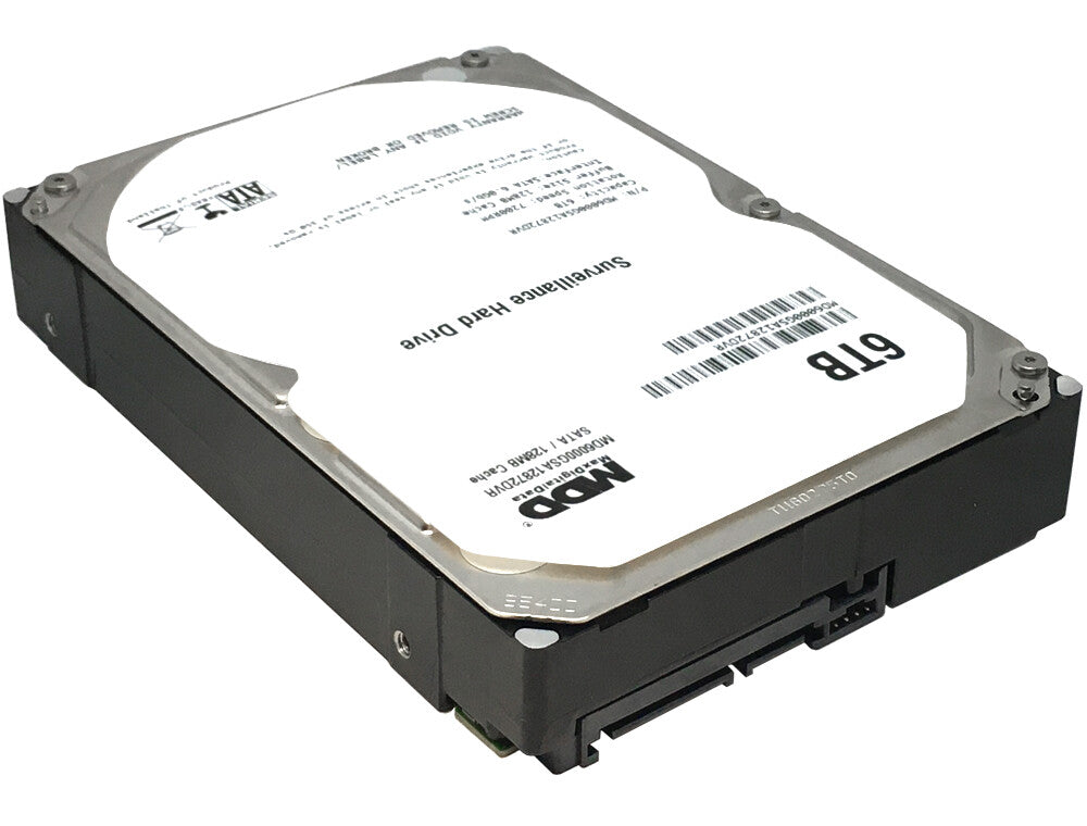 MDD 6TB 7200RPM 128MB Cache SATA 6.0Gb/s 3.5" Hard Drive for Surveillance / CCTV
