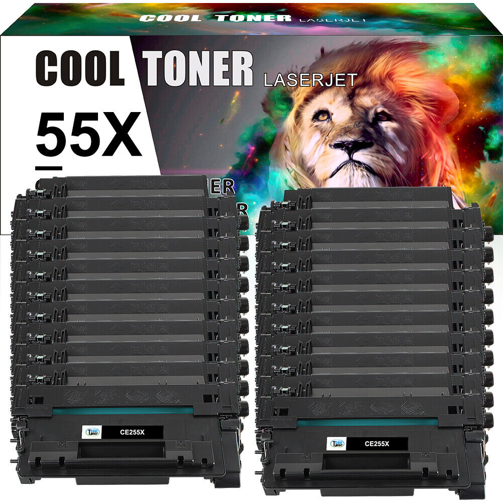 20PK Toner Compatible With HP 55X LaserJet P3015 P3015d P3015n P3015dn