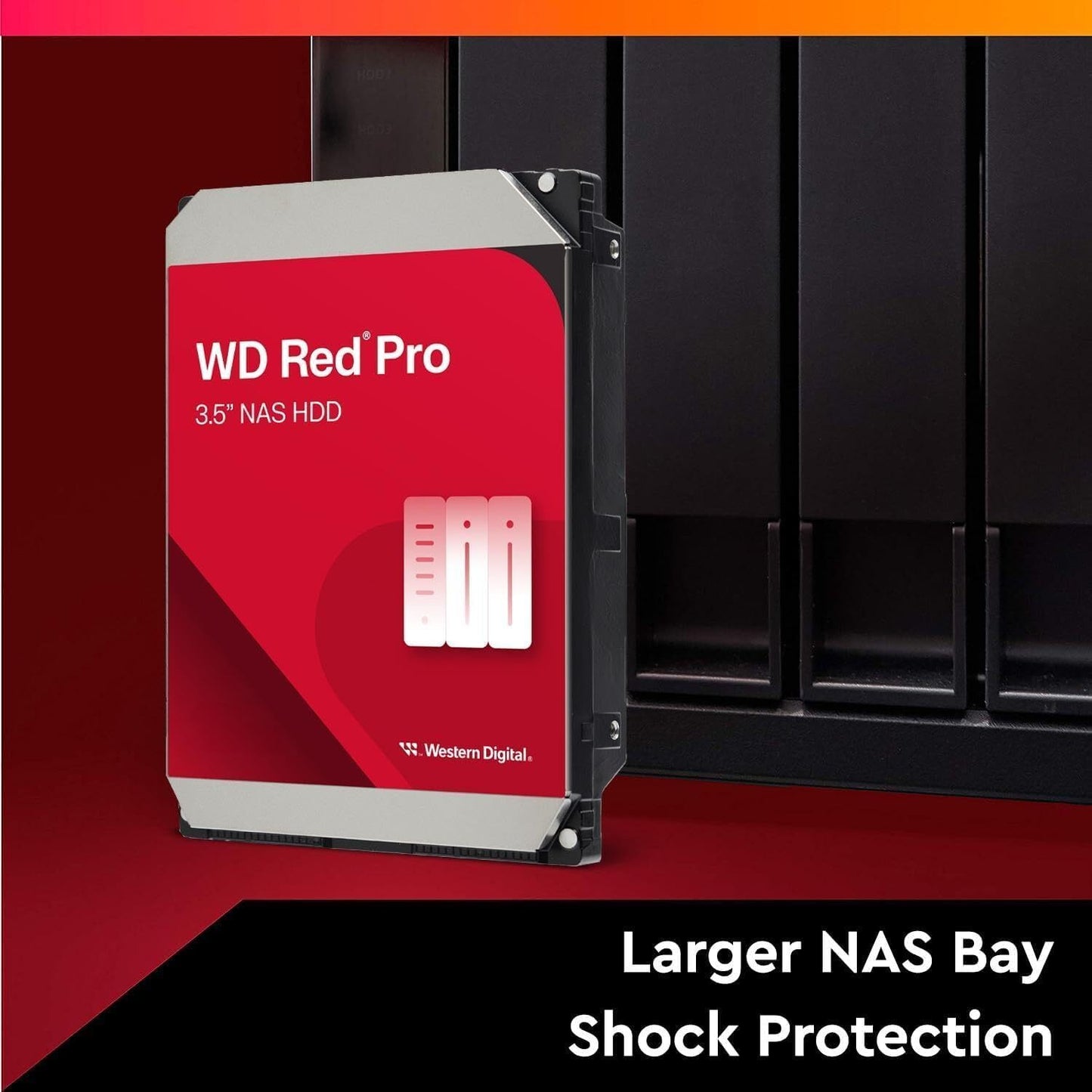 WD 20TB WD Red Pro NAS Internal Hard Drive HDD 512 MB Cache 3.5" WD202KFGX