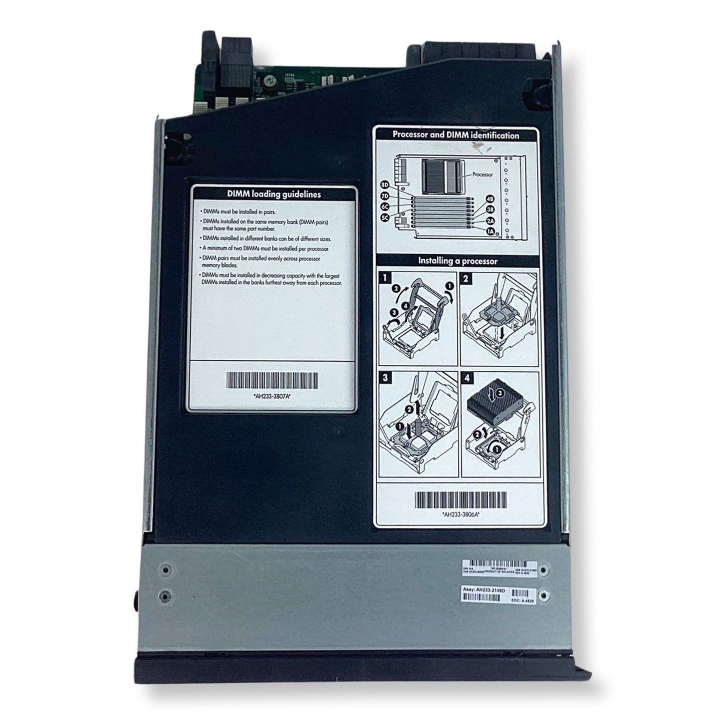 HP ProLiant DL785 G5 AH233-2109D Processor Memory Cell Board ASSY 491104-001
