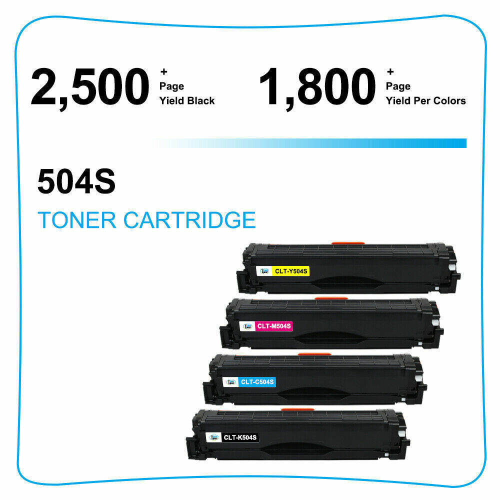 10PK CLT-K504S Toner Cartridge for Samsung CLP-415nw CLX-4195 SL-C1810w C1860fw