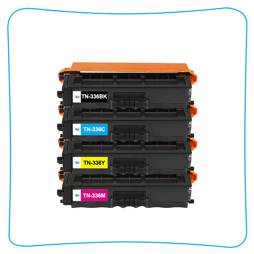 8-PACK TN336 Toner Color Set CKMY For Brother HL-L8250CDN L8350CDW MFC-L8850CDW