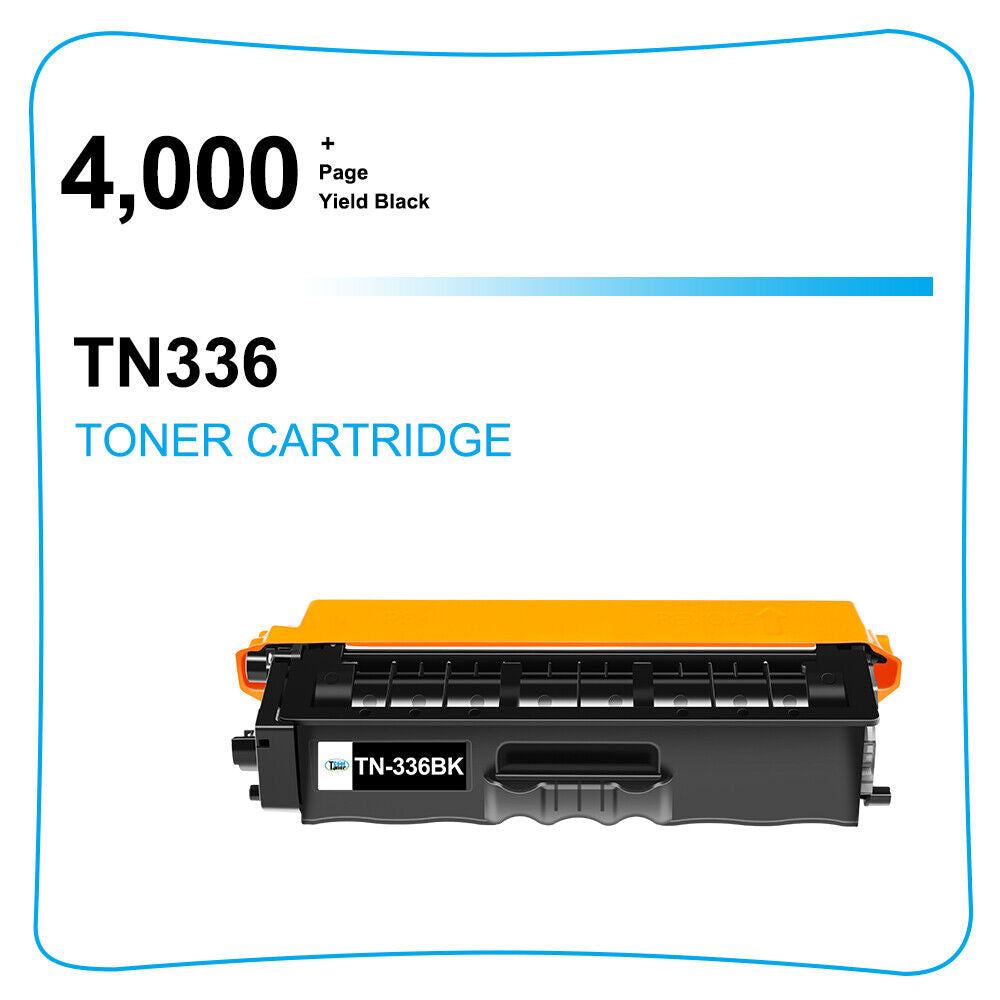 2PK TN336 Toner Cartridge For Brother TN336BK HL-L8350CDW MFC-L8850CDW L8600CDW