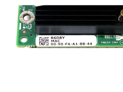 New Dell EMULEX OneConnect OCM14102-N6-D 10GB PCI-E 3.0 bNDC NIC Adapter R6D8Y