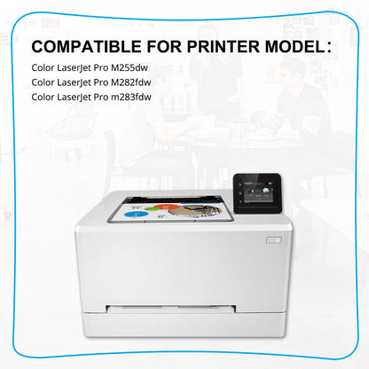 12PK Toner Compatible With HP 206X W2110X Laserjet Pro MFP M283cdw M255 NO CHIP