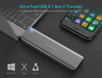 Avolusion (C2588-480G+32G) Slim 480GB USB 3.1 External SSD +32GB USB Flash Drive