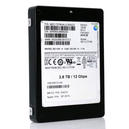 Samsung PM1643 3.84TB Enterprise SSD SAS 12Gb/s 2.5 (NOT FOR HOME PC)