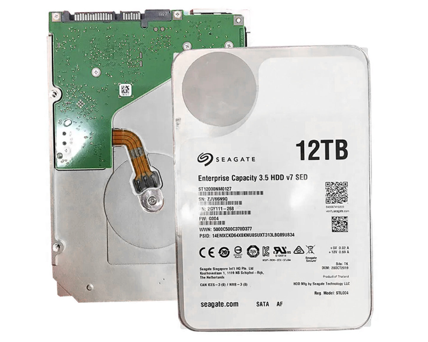 Seagate ST12000NM0127 12TB SATA 6Gb/s 256MB 7200RPM 3.5" Enterprise Hard Drive