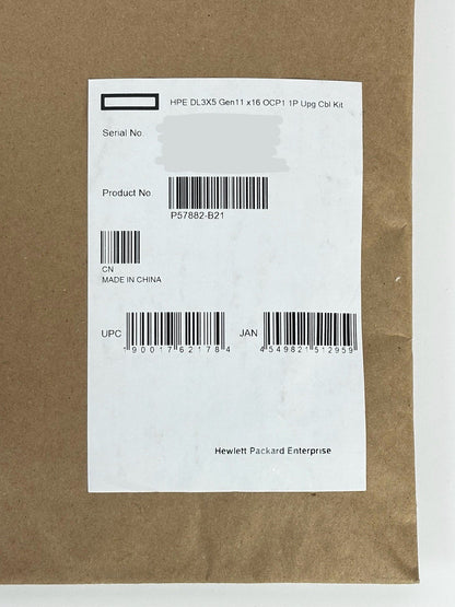 HPE P57882-B21 DL3X5 Gen11 x16 OCP1 1P Upgrade Cable Kit OCP Enablement 1x Cable