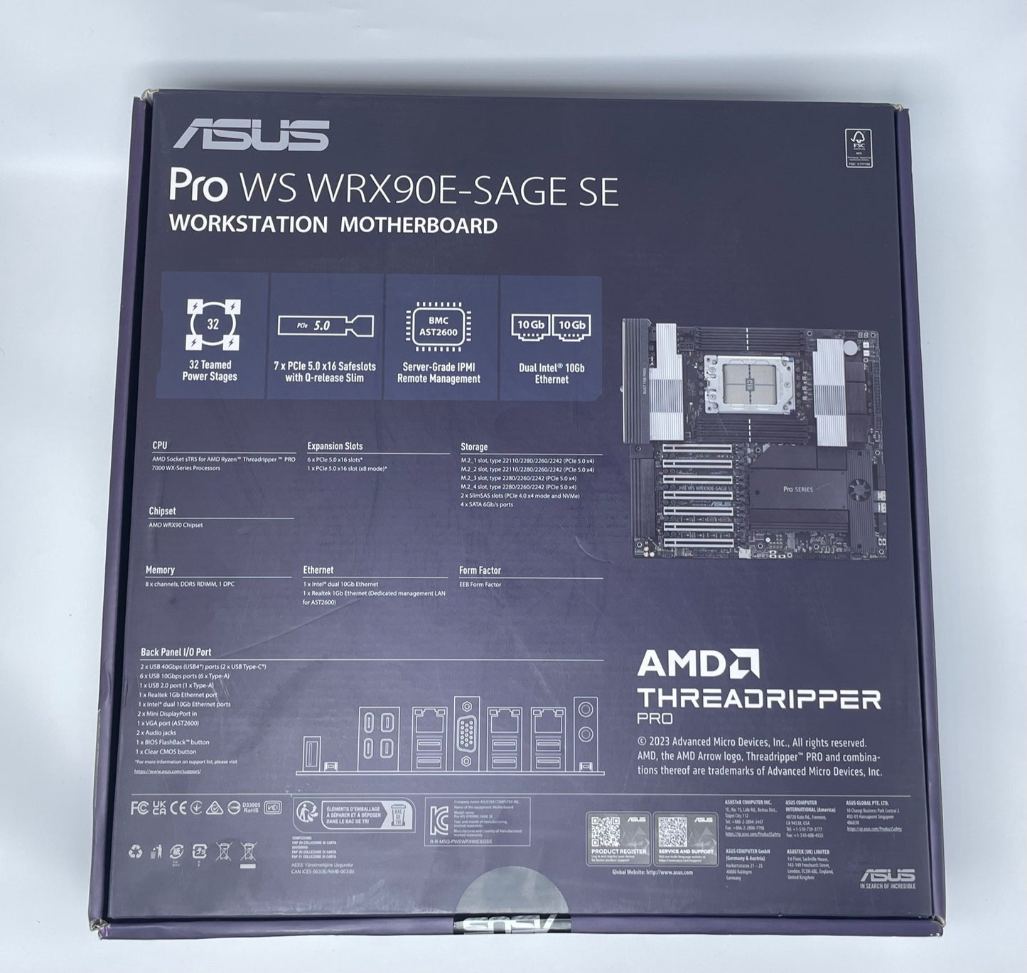 ASUS PRO WS WRX90E-SAGE SE Workstation Motherboard WX-Series