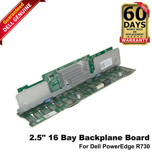 Genuine Dell PowerEdge R730 16x 2.5" SAS SATA SFF Backplane Assembly 8TGM0 (NOT FOR HOME PC)