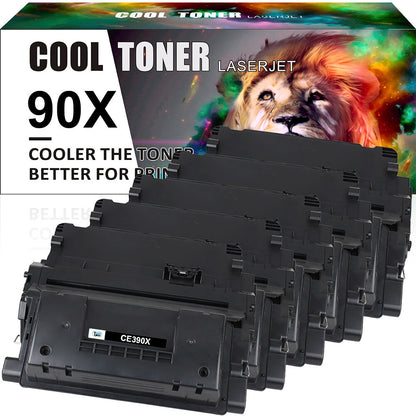 5 Pack CE390X 90X Toner Compatible with HP LaserJet 600 M602dn M603dn M4555fskm