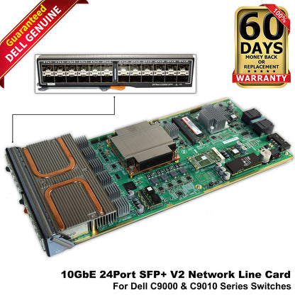 Dell 24-Port 10Gbps SFP+ V2 Line Card for C9000 C9010 Series Switches - X1CDJ