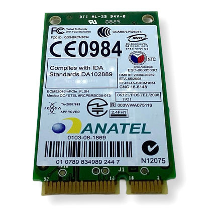 Lot x 10 Dell Latitude E5400 Mini PCI Express Wireless Bluetooth Card P560G PW87