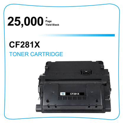 3 Pack Compatible CF281X 81X Toner Cartridge for HP M630dn M604dn M605