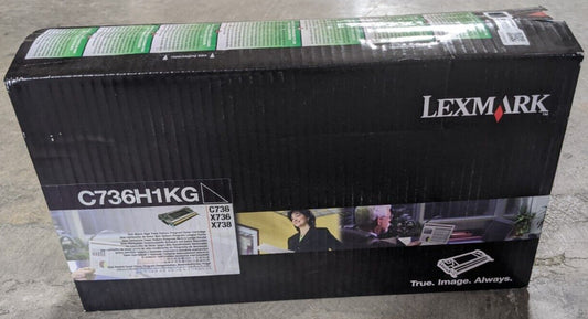 Genuine Lexmark C736H1KG Black High Yield Return Program Toner Cart 12K Page NEW