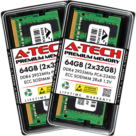 64GB 2x 32GB PC4-2933 ECC SODIMM Lenovo ThinkPad P17 Gen 1 T15g Gen 1 Memory RAM (NOT FOR HOME PC)