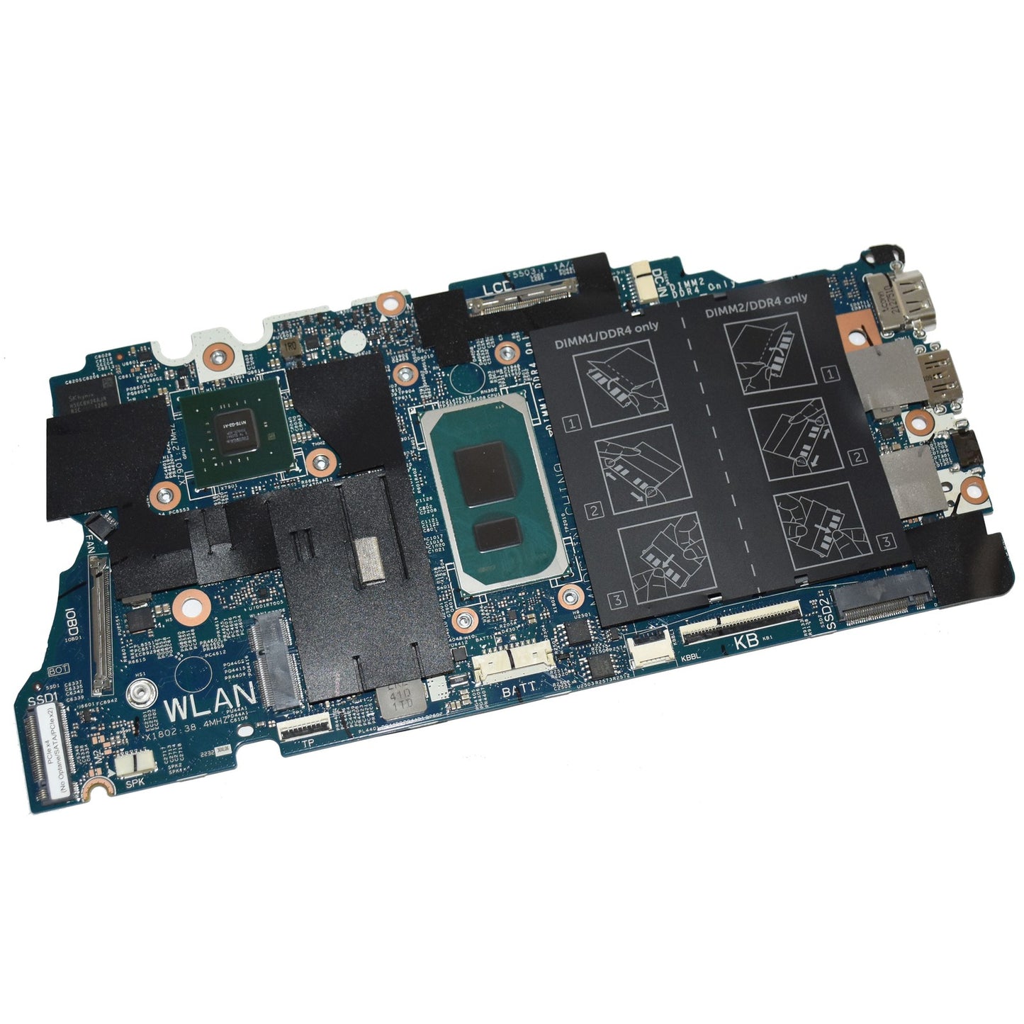 Dell Vostro 5402 5502 Laptop Motherboard i7-1165G7 2.8GHz Nvidia MX330 2GB MTYV1