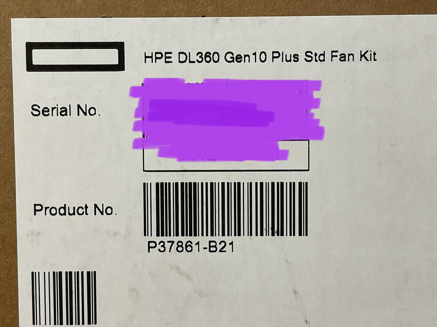 HPE ProLiant DL360 DL365 DL36X Gen10 Plus Standard Fan Kit Contains 2 Fan Module