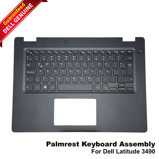 Dell Latitude 3490 Spanish Latin American Keyboard Palmrest 81-keys 599G2