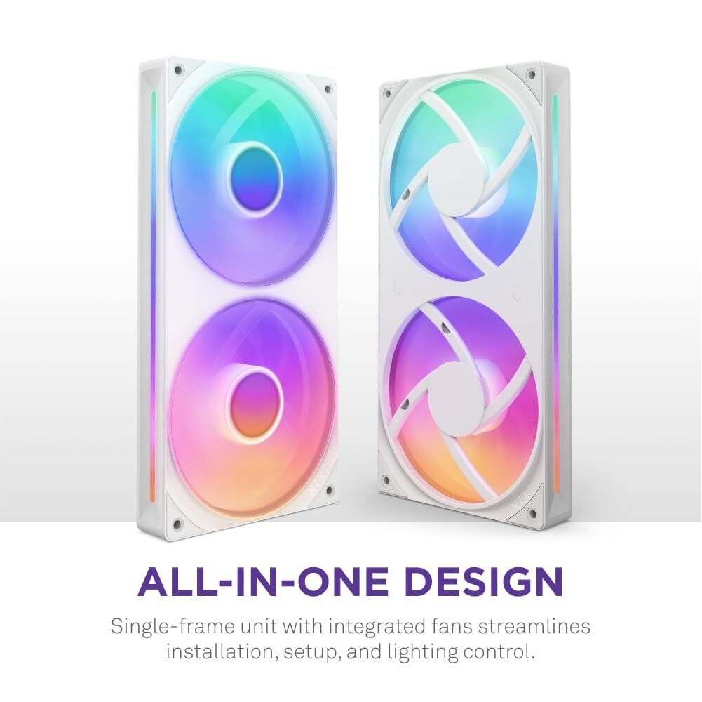 NZXT RF-U24HF-W1 SINGLE-FRAME RGB FAN UNIT NZXT RF-U24HF-W1 R Accessories - PC