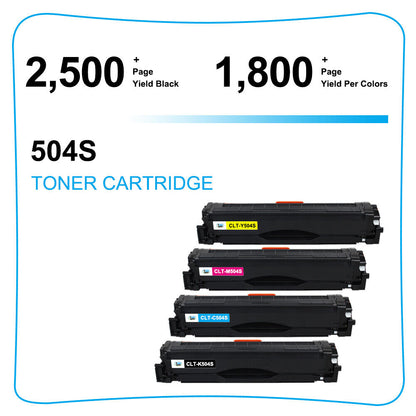 6x Color Toner Cartridge For Samsung Xpress CLT-K504S SL-C1810W C1860FW CLX-4195