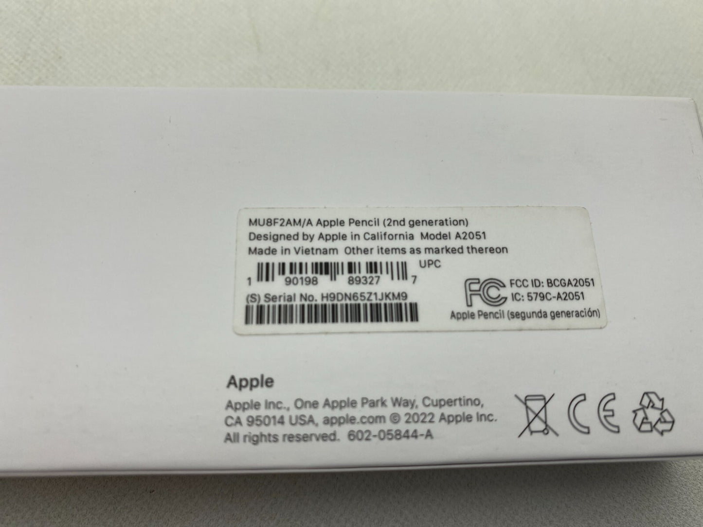 Apple Pencil (2nd Generation) for iPad Pro - White