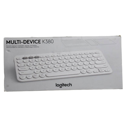 Logitech K380 Wireless Multi-Device Bluetooth Keyboard 78 Keys Off White QWERTY