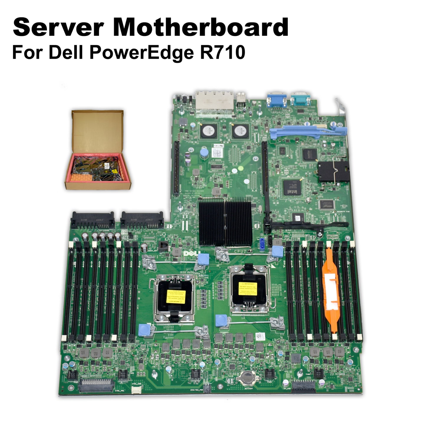 Dell PowerEdge R710 Server Motherboard 2x CPU Sockets 18x DDR3 DIMM Slots YDJK3