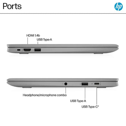 New HP Chromebook 14" HD Quad-Core Celeron N4500 4GB 64GB eMMC Webcam Chrome OS