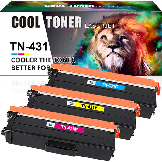3PK Color Toner Compatible With Brother TN431 HL-L8360cdw MFC-L8900cdw L8610cdw