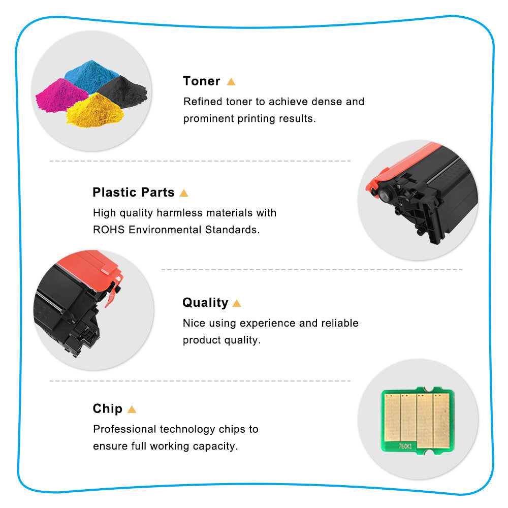 5PK TN-810 Compatible with Brother TN810 Toner L9410CDN L9630CDN Toner Cartridge