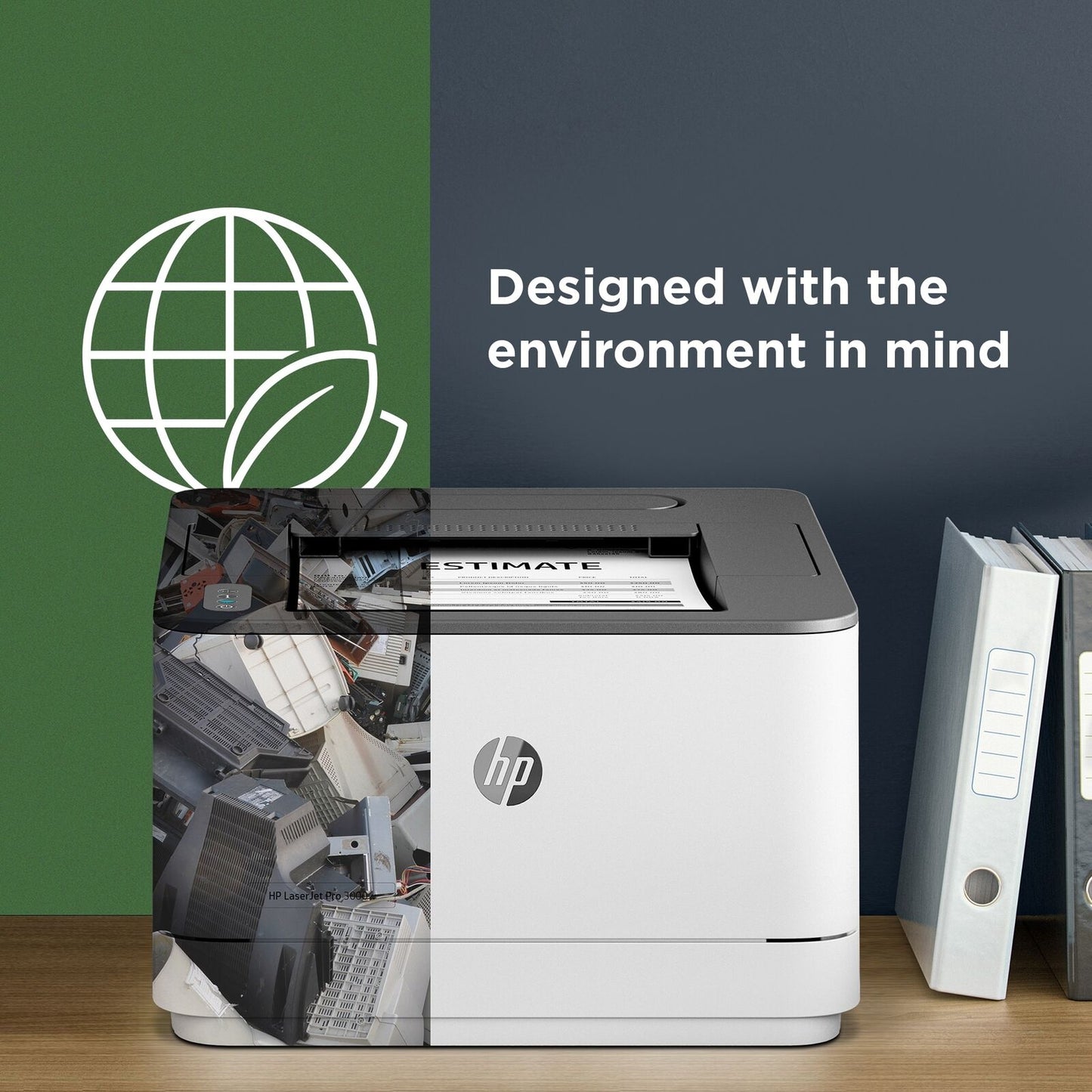 HP LaserJet Pro 3001dw Laser Printer, Black And White Mobile Print Up to 50,000