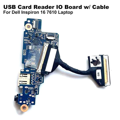 Genuine Dell Inspiron 16 7610 USB Audio SD Card Reader IO Board with Cable R4KFW