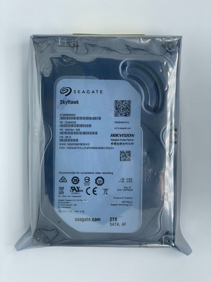 Seagate SkyHawk ST2000VX003 2TB 3.5" SATA 5900RPM Video Recording Internal HDD