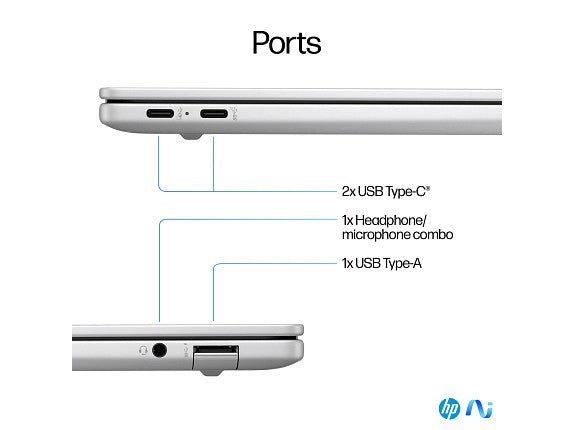 HP OmniBook X Laptop Computer 14" 2.2K Touch Screen Snapdragon X Elite 16 GB