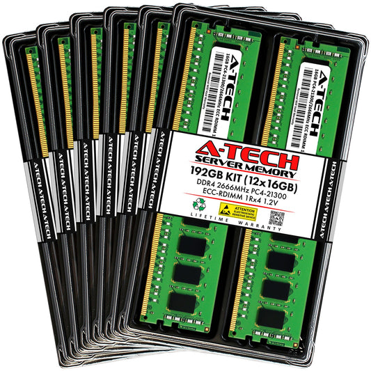 192GB 12x 16GB PC4-2666 RDIMM Lenovo Flex System x240 M5 Memory RAM
