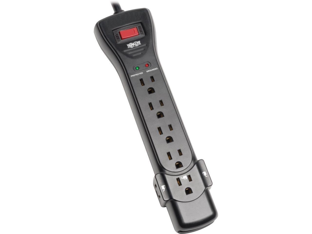 Tripp Lite Surge Protector Power Strip 120V 7 Outlet 7' Cord 2160 Joules Black -