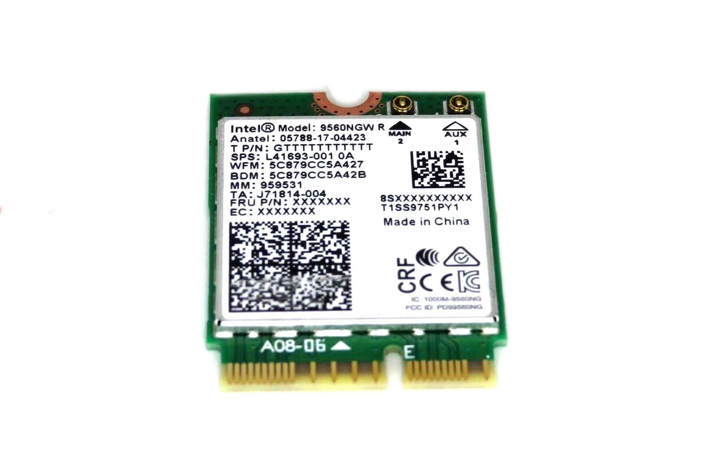 LOT x 2 HP Chromebook 11 G7 2X2 INT JFP2 NV80 Wireless WiFi Card Wlan L41693-001