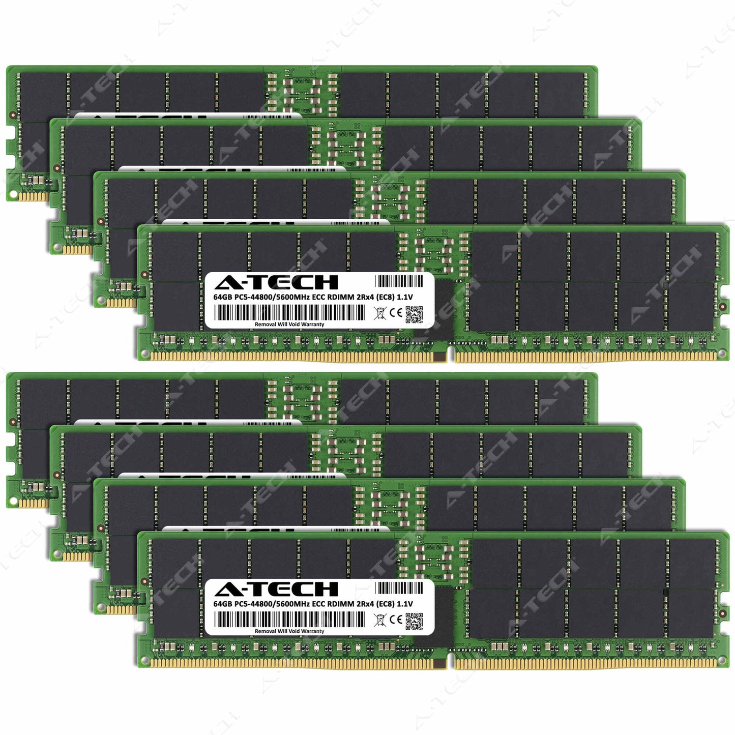 512GB 8x64GB PC5-5600 EC8 RDIMM Supermicro 112C-TN 212GT-HNR 222HA-TN Memory RAM