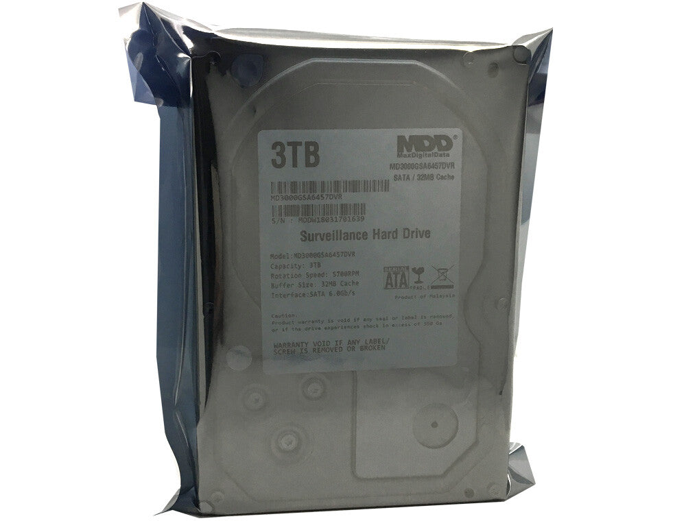 MDD 3TB 32MB Cache 5700RPM SATA 6Gb/s 3.5" Internal Hard Drive