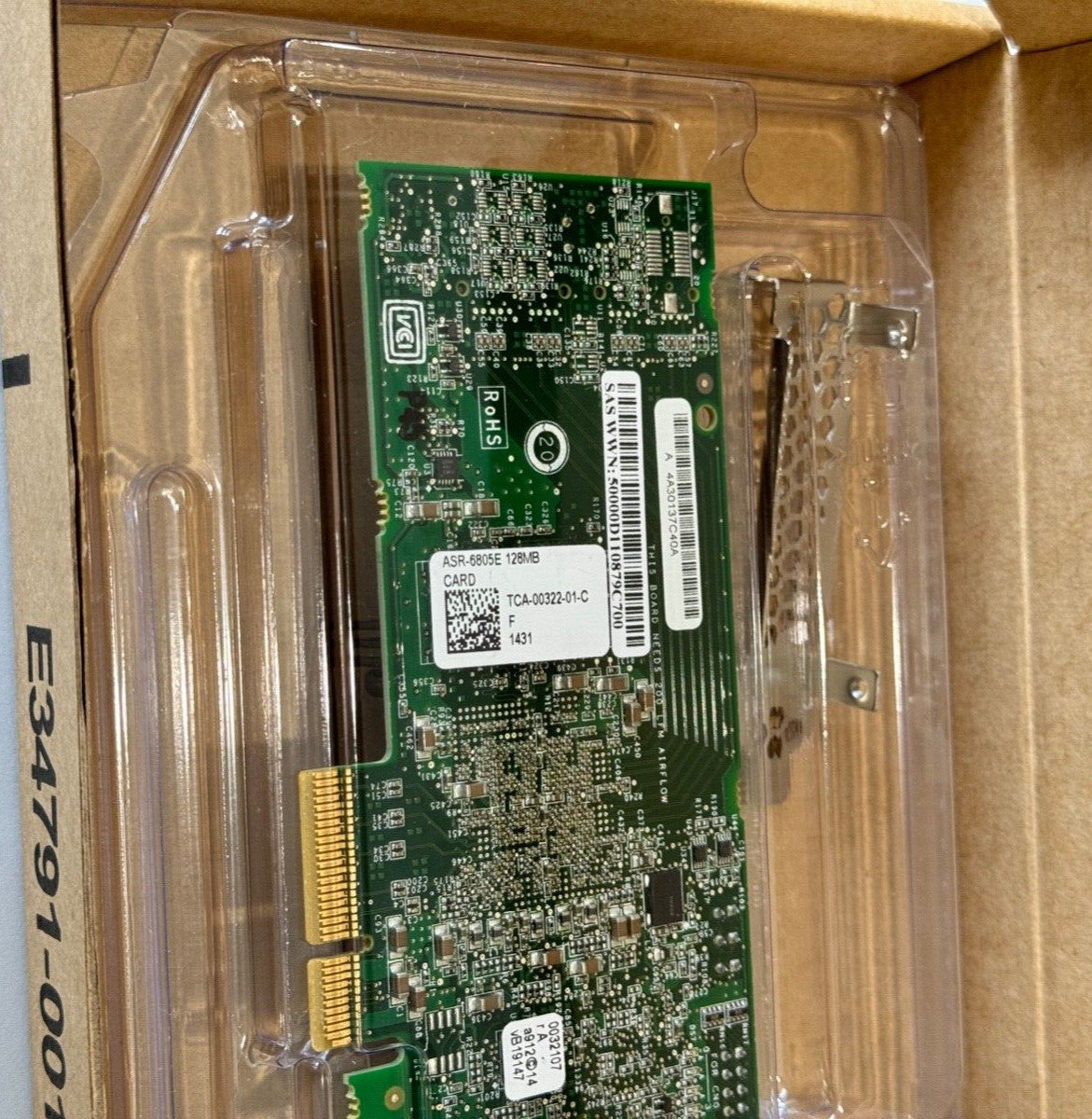 Adaptec ASR-6805E RAID Controller Card PCIe SATA/SAS 6Gb/s Both Brackets (NOT FOR HOME PC)