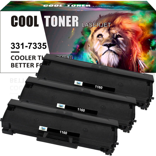3PK B1160 Toner Cartridge 1160 Compatible for Dell B1163W B1165nfw B1160 B1160W
