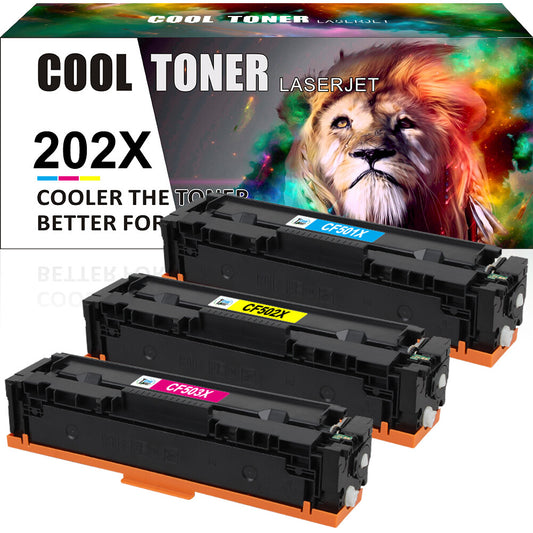 3 202X CF500X Toner Compatible with HP Color LaserJet M281cdw M281fdw M254dn MFP